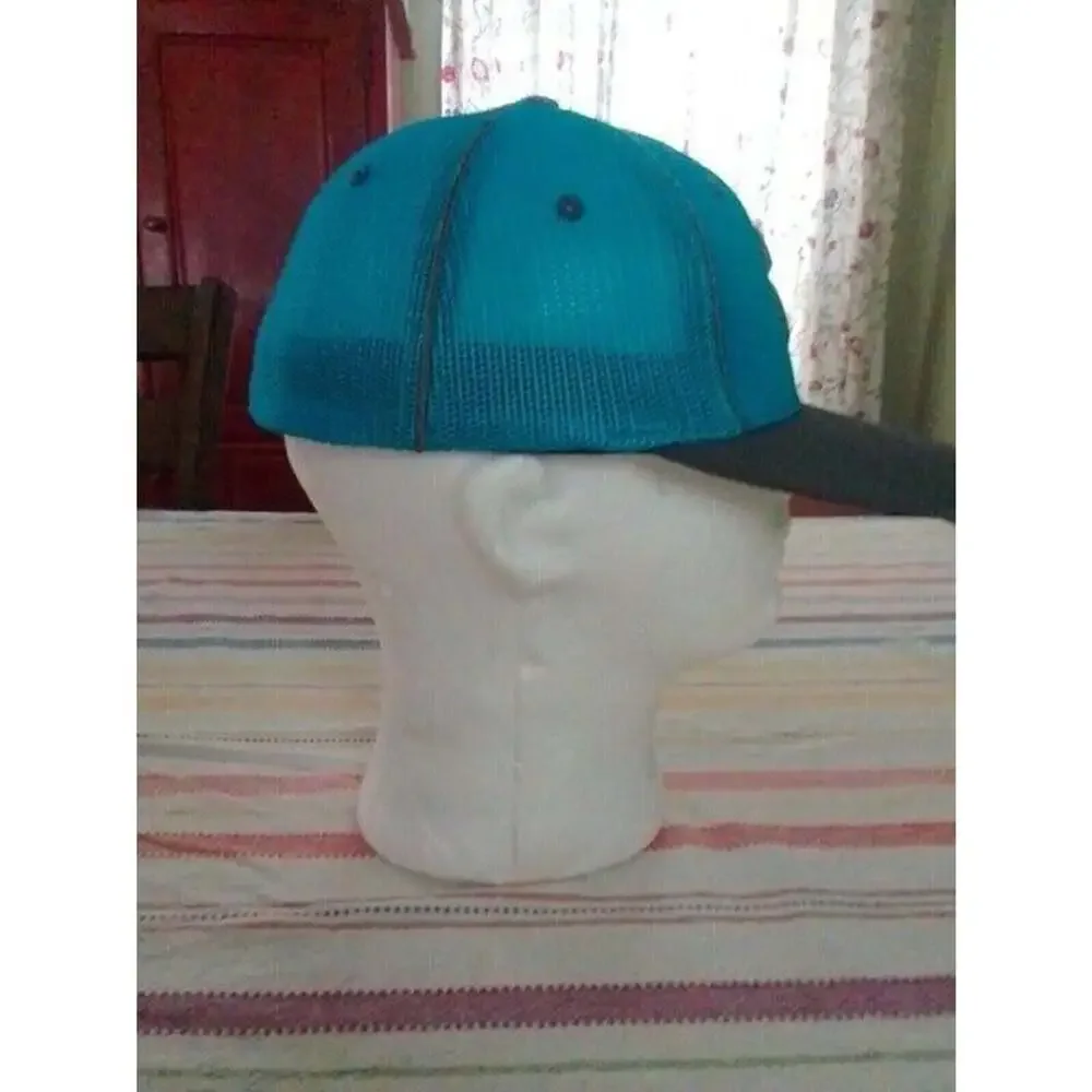 Pacific Headwear Blue Baseball Cap with B - Fitted Back - 904M - Youth